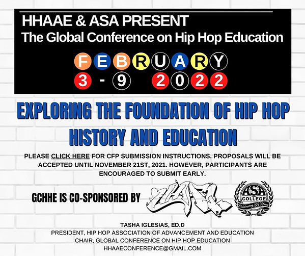 Conference Hip Hop Association of Advancement and Education